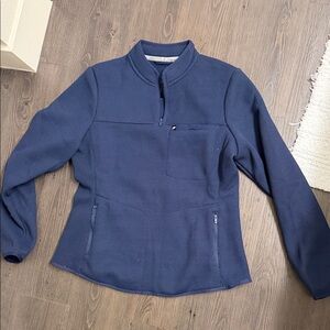 Fabletics Navy Zip-Up Hoodie